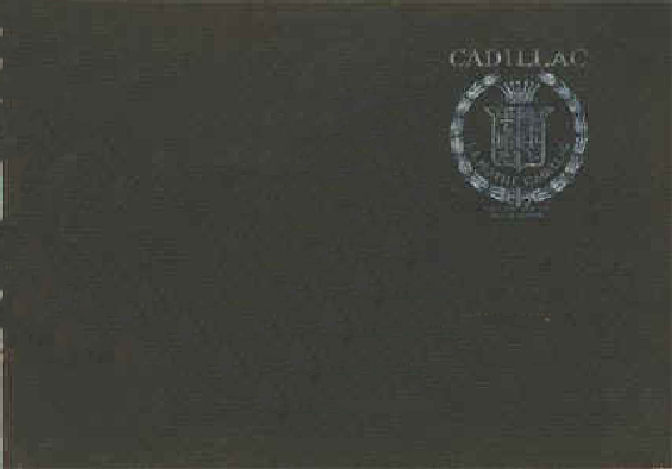 1906 Cadillac Advance Folder
